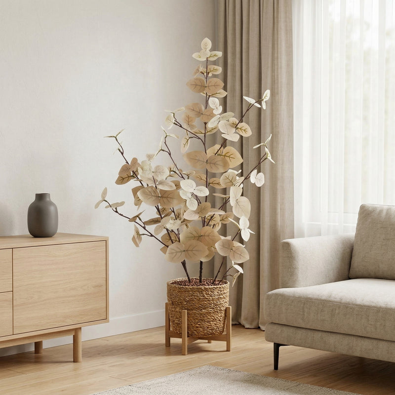 





Kunstpflanze Eucalyptus Wit | 86cm - Afbeelding 4
