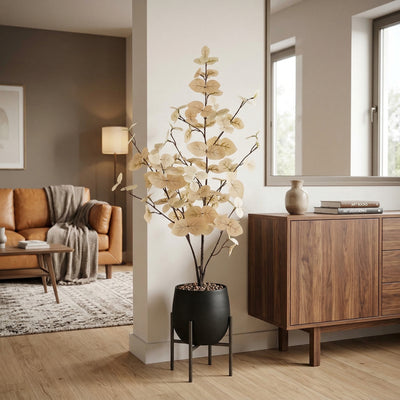 Kunstplant Eucalyptus Wit | 86cm
