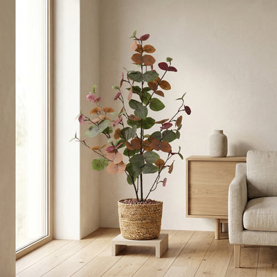 Kunstplant Eucalyptus Herfstkleuren | 86cm