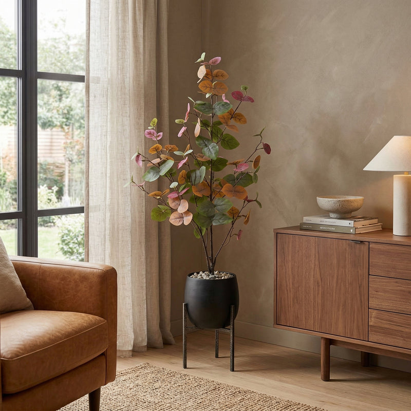 





Plante Artificielle Eucalyptus Herfstkleuren | 86cm - Lifestyle foto kunstplant in interieur
