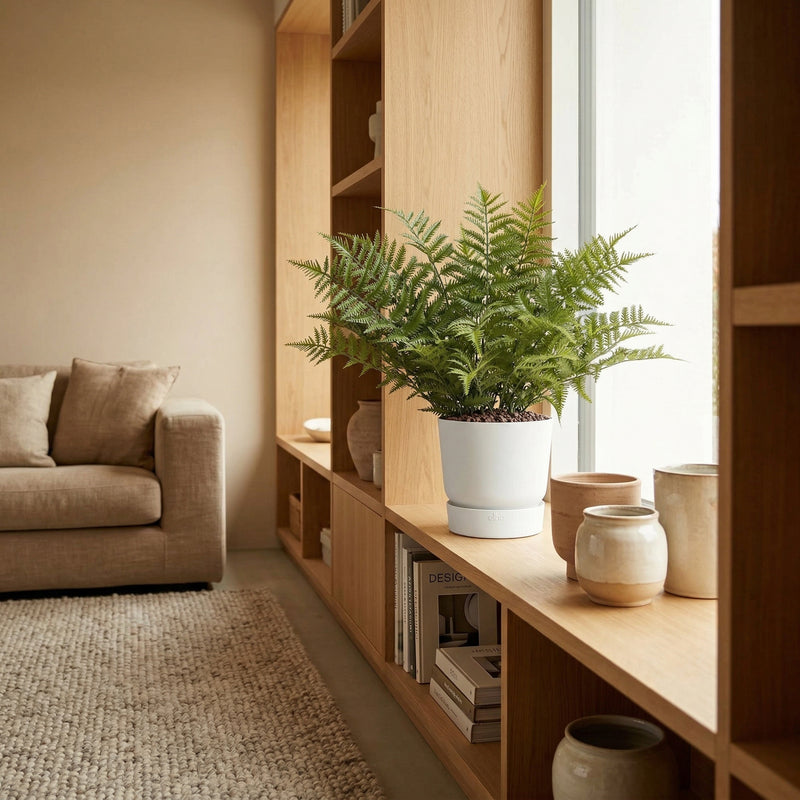 





Umelá Papraď Bostonská (Nephrolepis) - Lifestyle foto kunstplant in interieur
