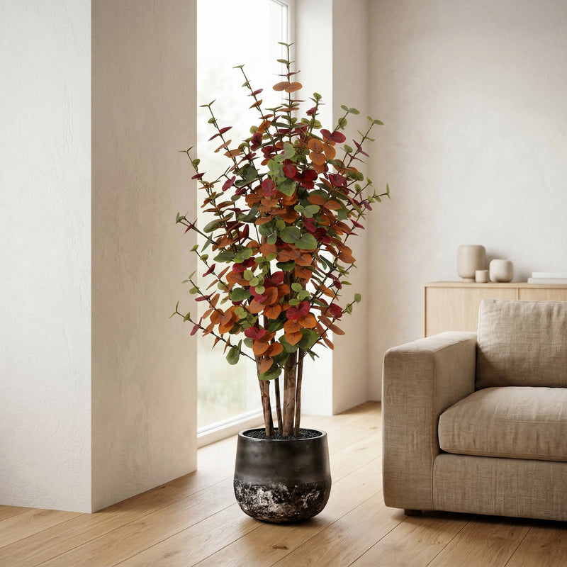 





Kunstpflanze Eucalyptus Multicolor | 120cm - Afbeelding 4
