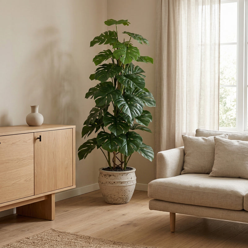 





Sztuczna Roślina Monstera Monkey Leaf 125cm - Afbeelding 5
