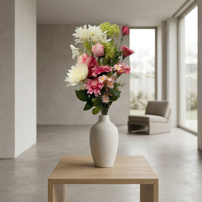 Boeket S Roze / Wit 7 stelen