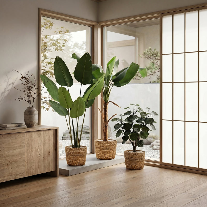 





Oasi Soggiorno | Set di Piante Artificiali Tropicali - Afbeelding 4

