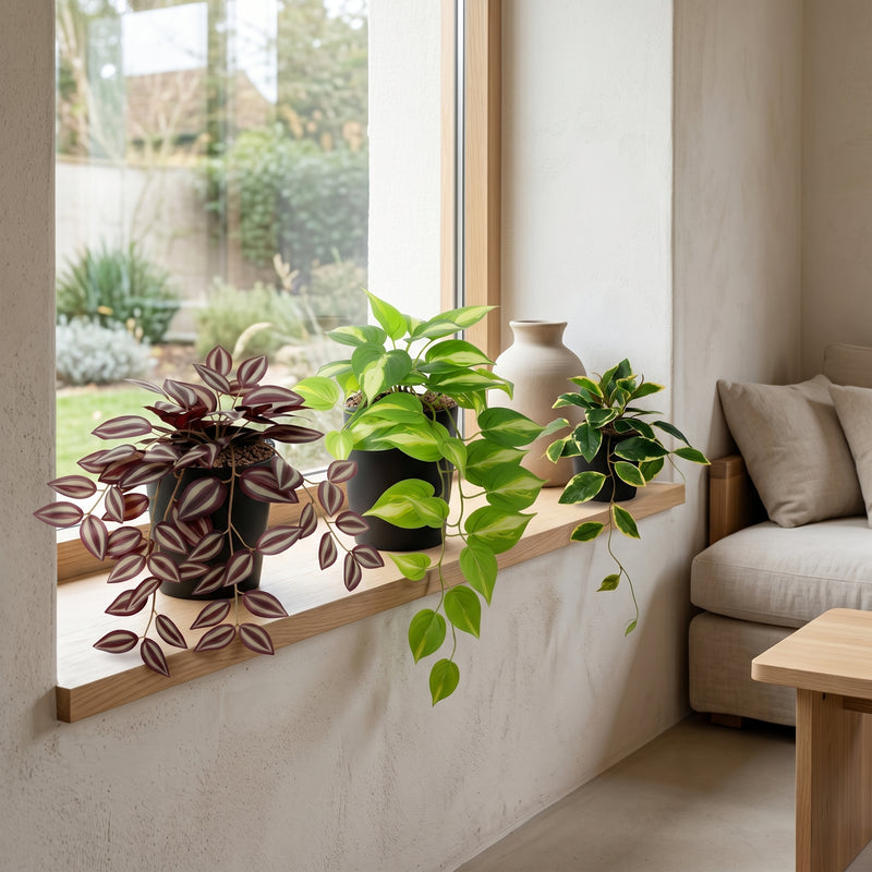 





Urban Jungle Hängepflanzen | Set B - Lifestyle foto kunstplant in interieur
