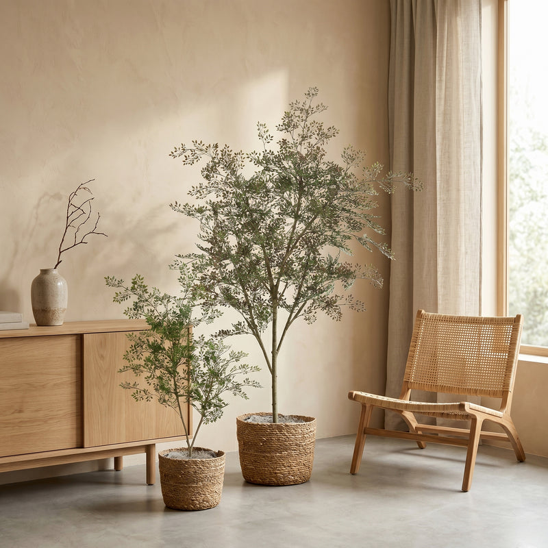 





Bucida-samlingen | Paket med konstgjorda träd - Lifestyle foto kunstplant in interieur
