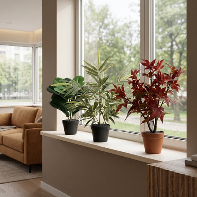 Groene Trio | Kunstplanten Set B
