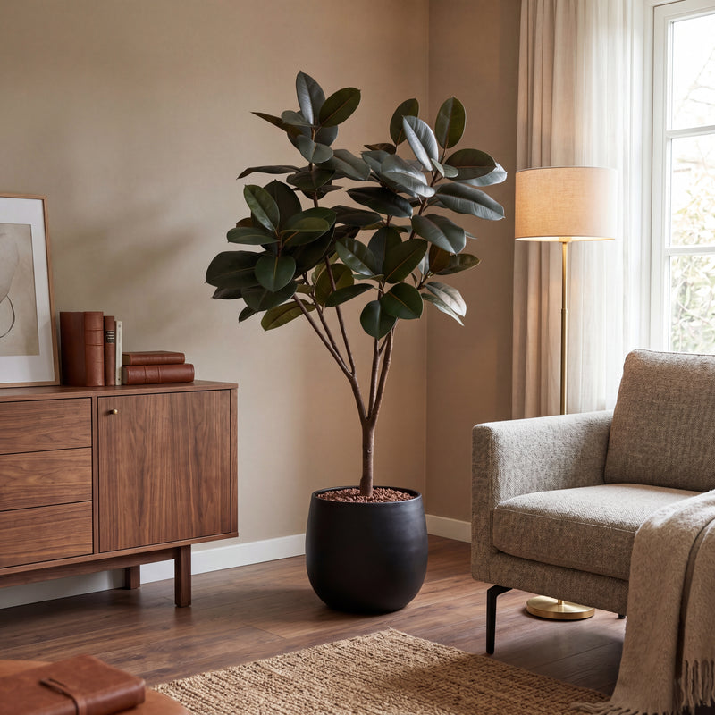 





Pianta artificiale Ficus Elastica Robusta | 170cm - Afbeelding 7
