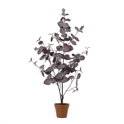 Kunstplant Eucalyptus Paars | 86cm