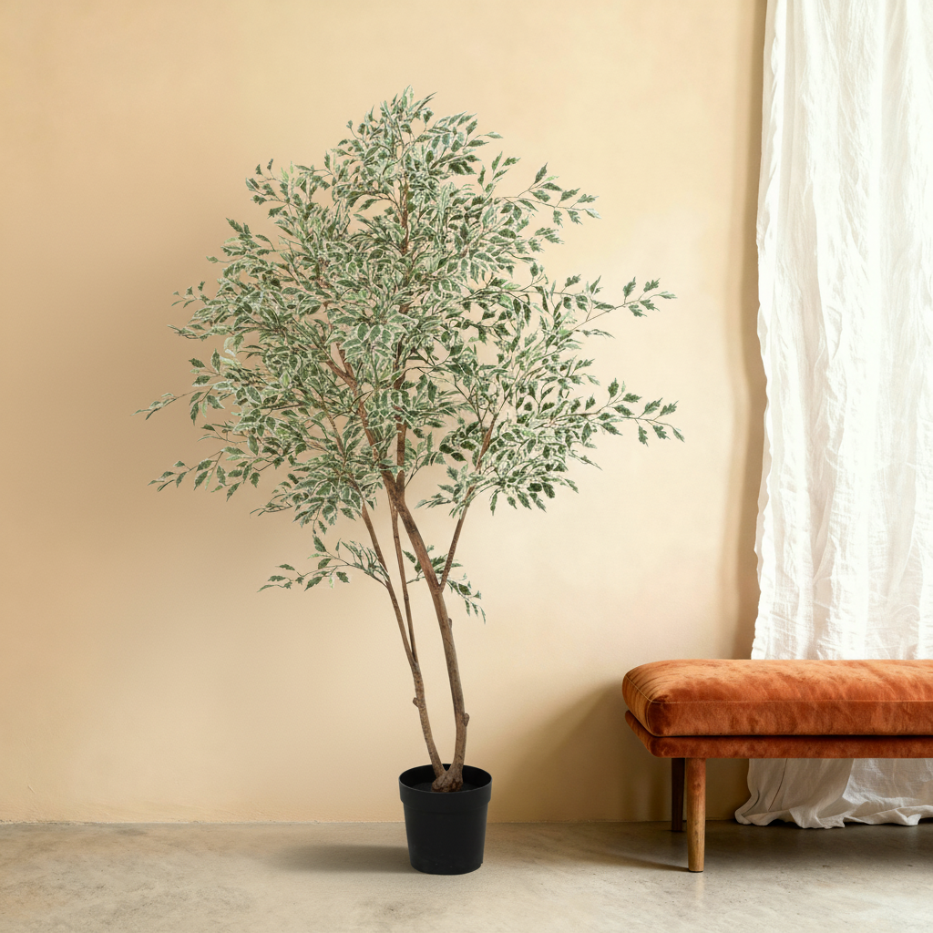 





Kunstplant Ficus Benjamina | 185cm - Premium kunstplant van Florafy

